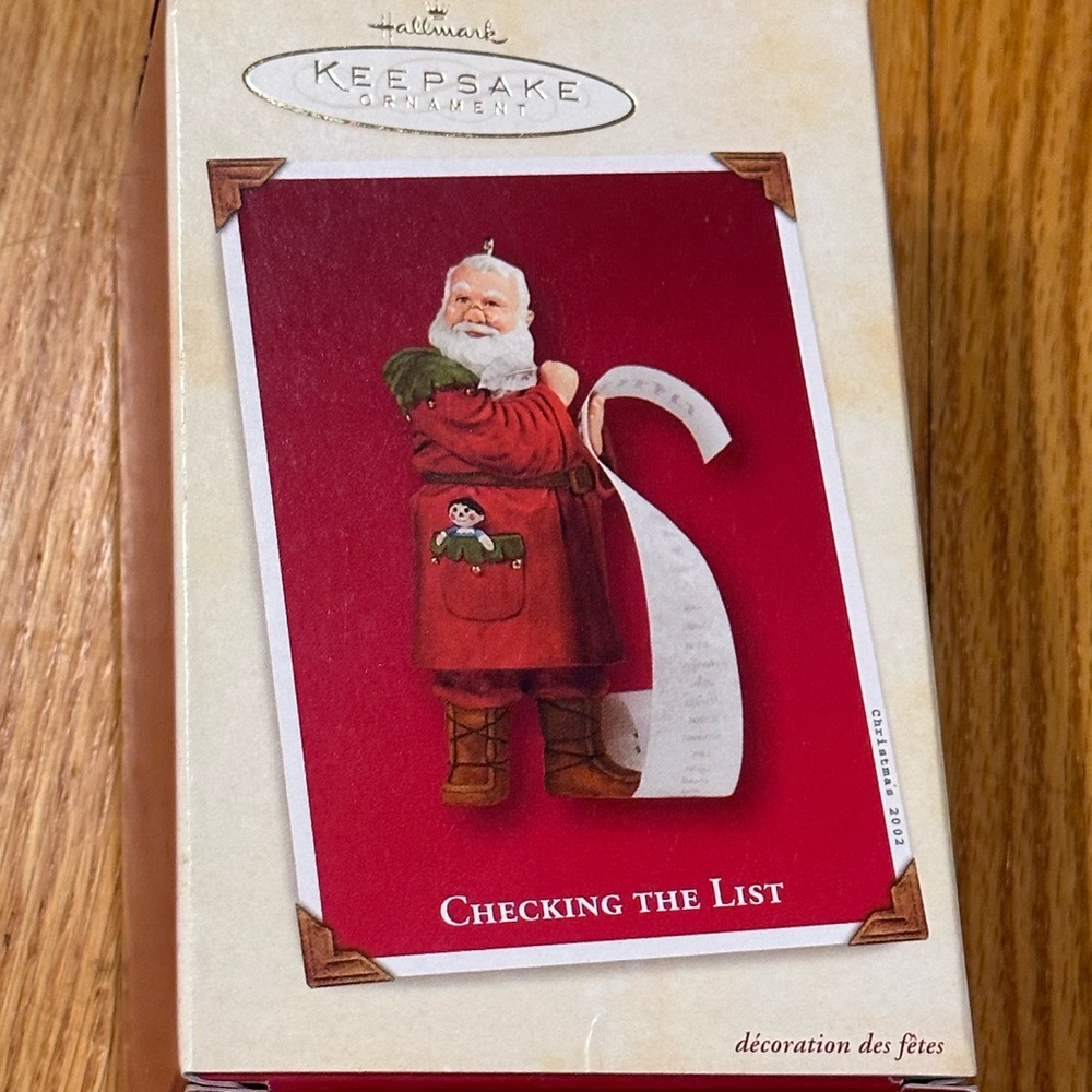 Checking The List Hallmark Ornament